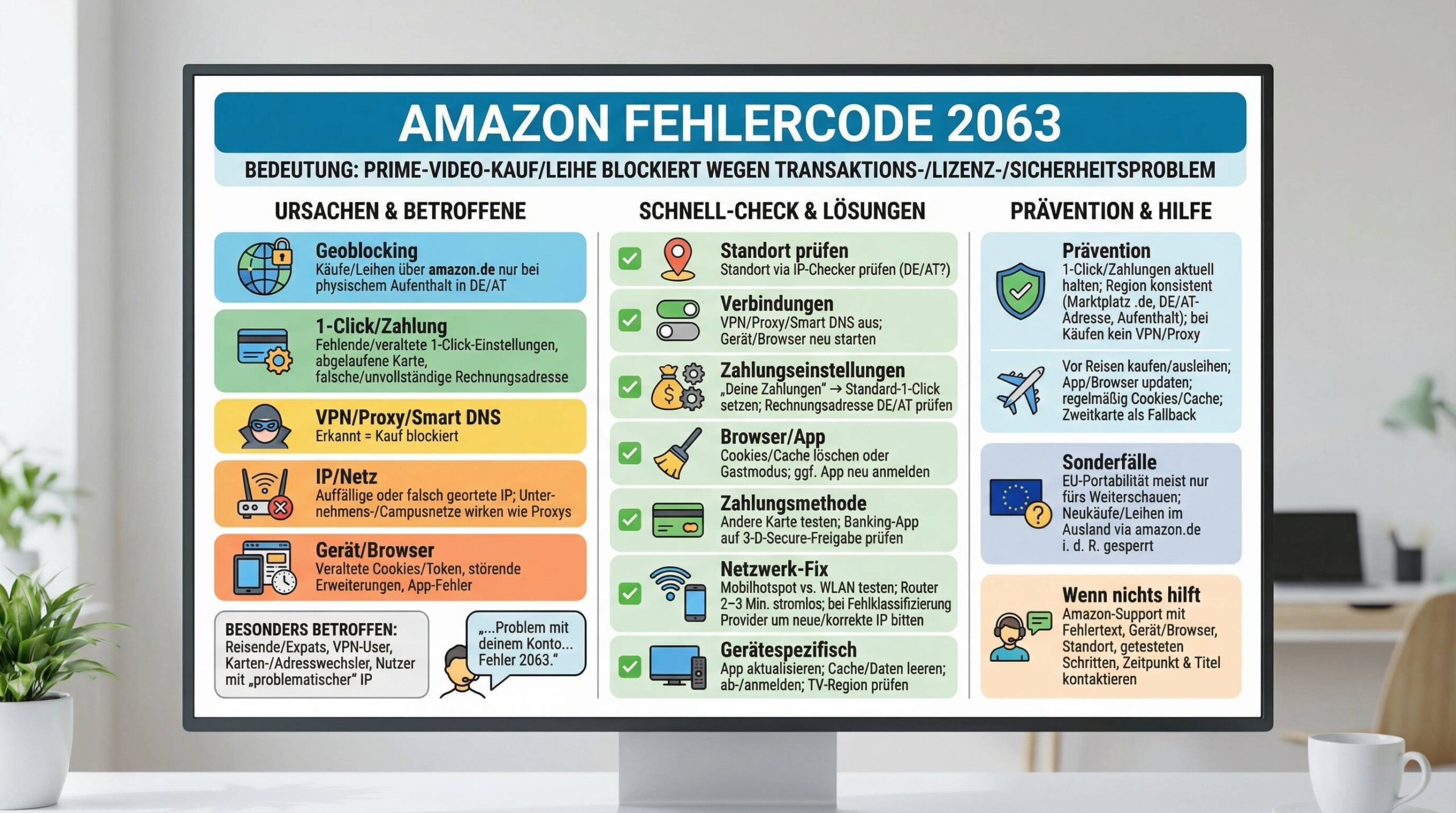 amazon fehlercode 2063: Ursachen, Lösungen und Prävention – Dein kompletter Leitfaden