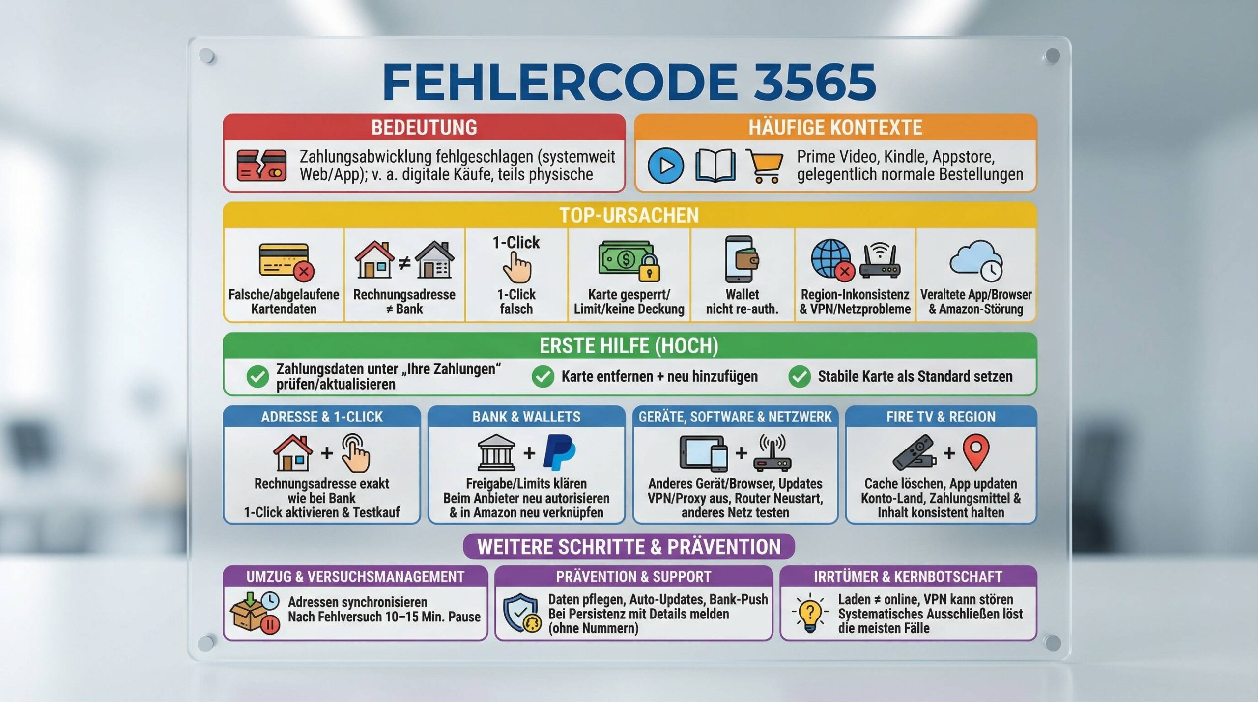 amazon fehlercode 3565: Ursachen, Lösungen und Prävention – der vollständige Leitfaden