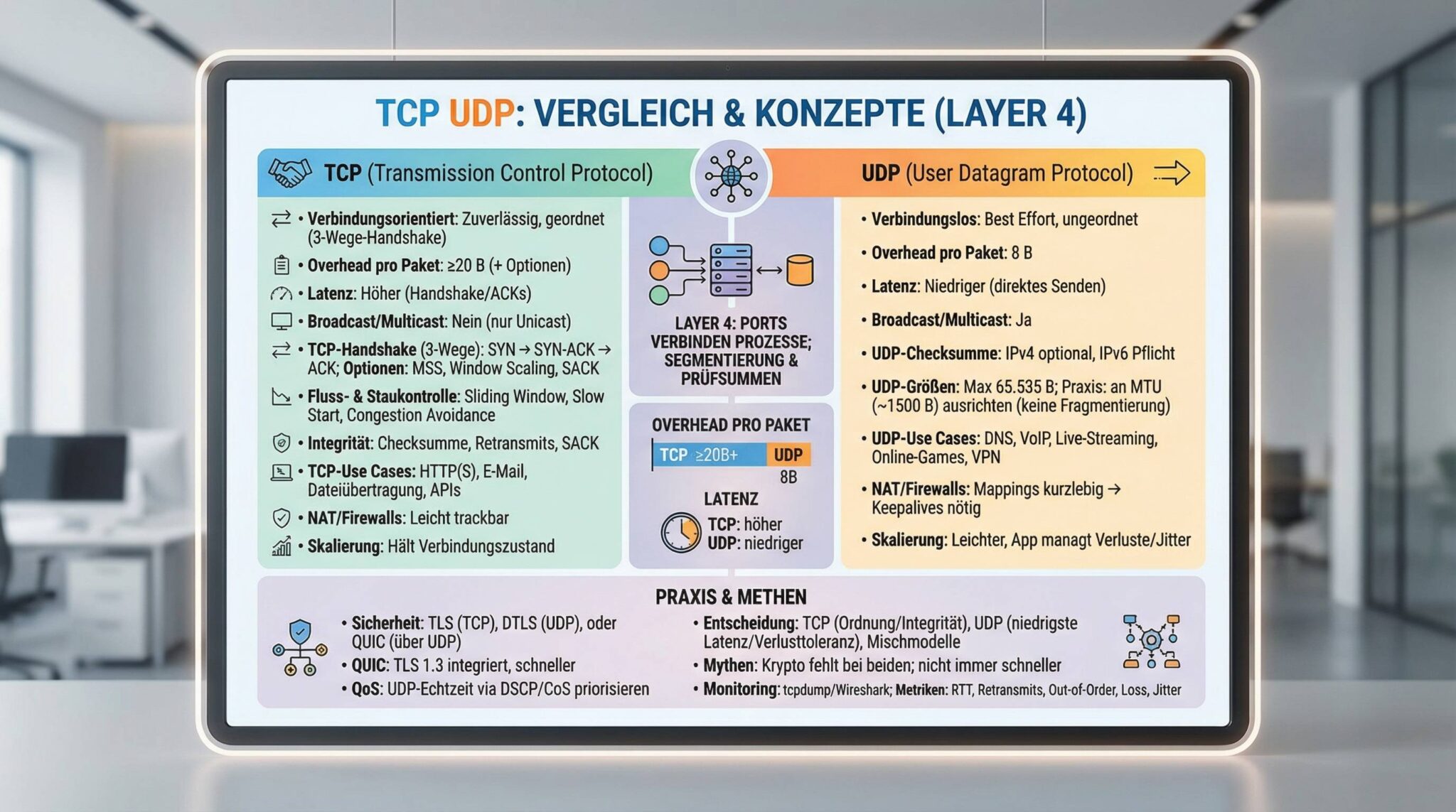 tcp udp im Vergleich: Grundlagen, Funktionsweise, Overhead und Praxis ...