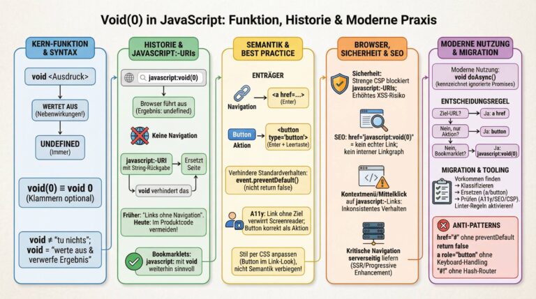 Void(0) in JavaScript: Verständnis, Einsatz, Alternativen und Best ...